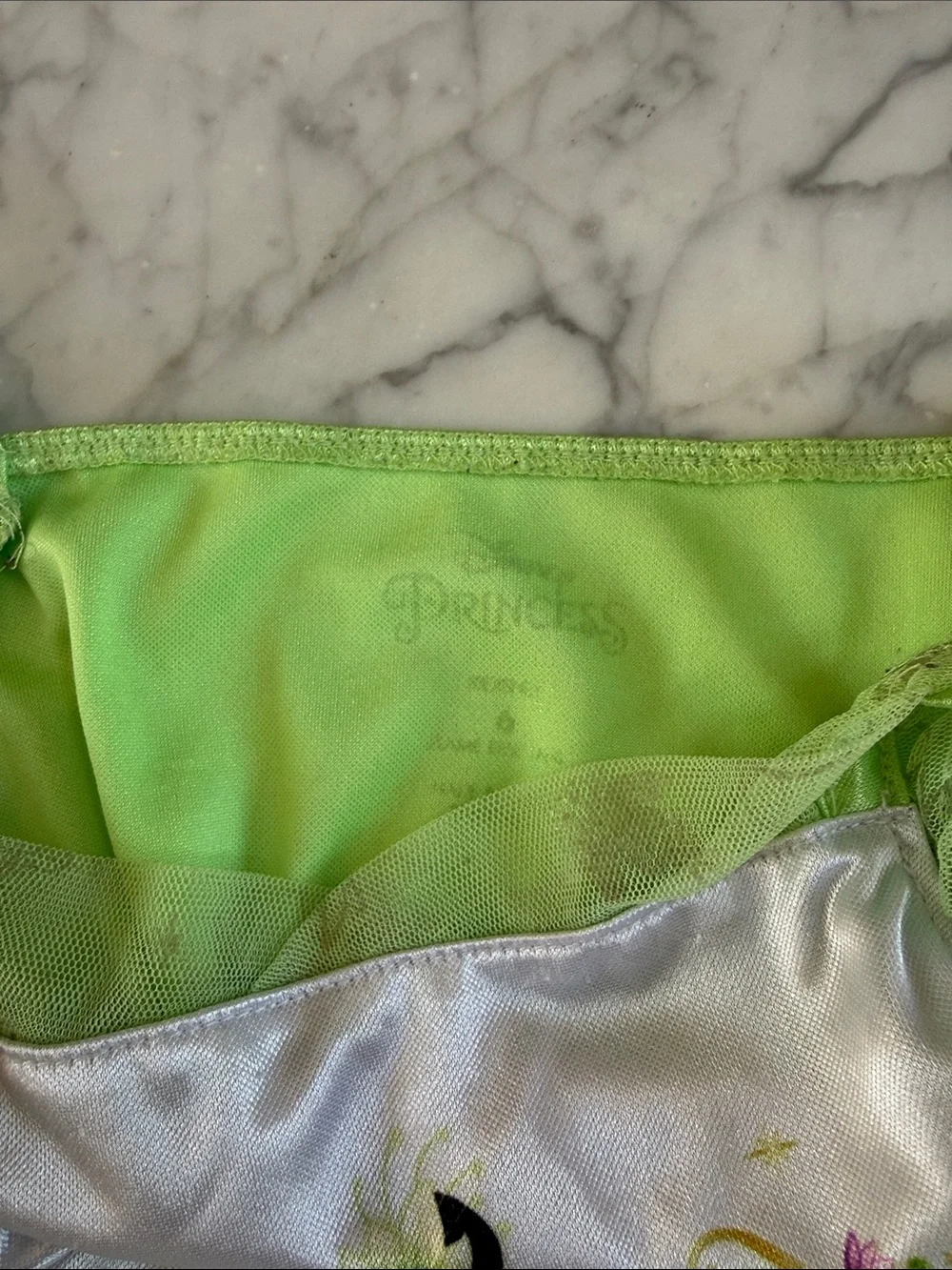 Girls Green Princess Tiana Nightgown Dress Sz 6 - Picture 4 of 6